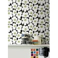 thumbnail image 6 of Marimekko Black Pieni Unikko Peel & Stick Wallpaper, 6 of 6