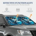 thumbnail image 4 of Balery 2 Piece Blue Iceberg Leaf Wolf Car Windshield Sun Shade|Foldable Front Windshield Shade for Car Front Window for Most Sedans SUV Truck-Large, 4 of 7