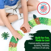 JitteryGit Dinosaur Toys for Boys Race Car Track STEM Vehicle Playsets for Kids Toddler Ages 3 4 5 6 7 8 Year Olds