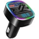 thumbnail image 1 of Transmisor Bluetooth FM para automóvil, V4.2 Kit de automóvil inalámbrico adaptador de radio Bluetooth con luz retroiluminada, cargador USB 5V/2.4A, accionamiento USB de soporte, tarjeta TF, llamadas manos libres - NX10 esquí esquí Gafas de esquí, 1 of 5