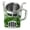 Green, variant on Semi Trailer Truck Shape Resin Coffee Mug 12.34oz Decorative Cup for Kitchen and Use Desk Ornament