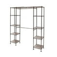 thumbnail image 4 of Seville Classics Expandable Closet Organizer Clothes Rack System, Bronze, 4 of 10