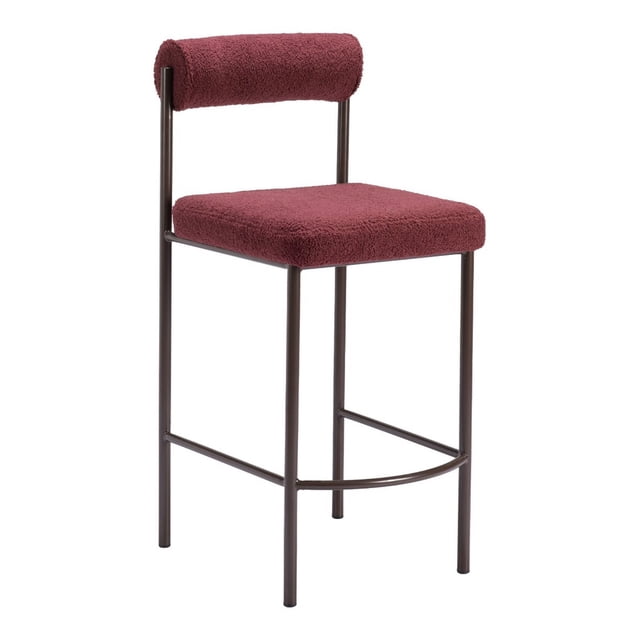 Banco de Barra Kessa Muebles Livorno Rojo Acero 41 x 92 x 52 cm