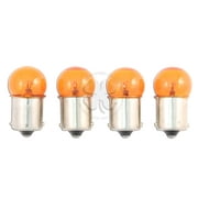 4x Light Bulb Amber Turn Signal Blinker Single Filament Lamp 1156 BA15S 23W