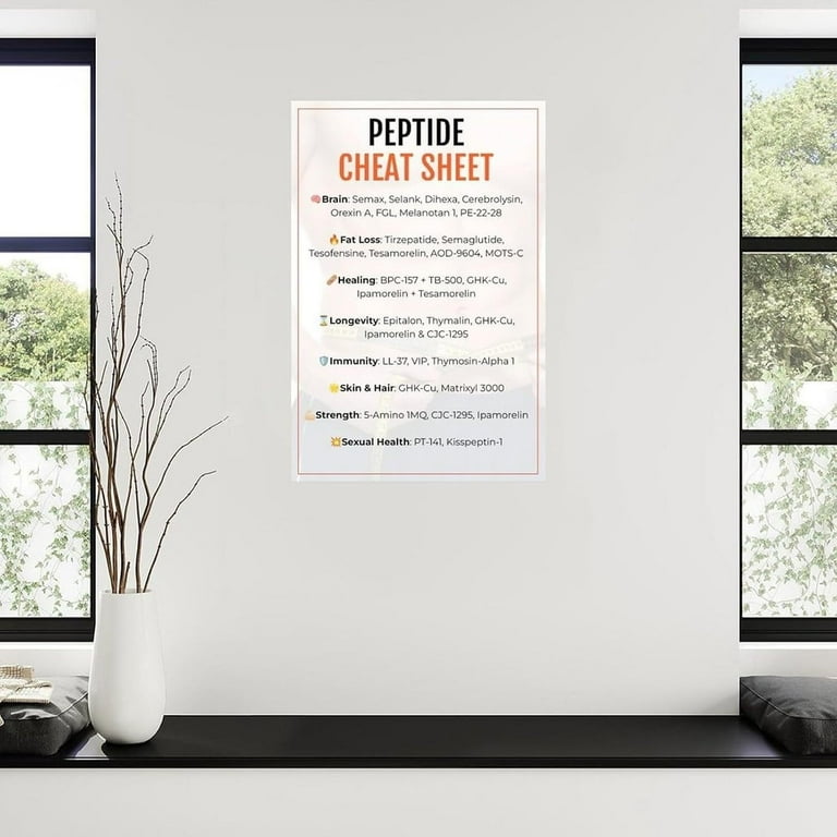 Peptide Cheat Sheet Poster Skin Care Guide Canvas Painting Wall Art Poster for Bedroom Living Room Decor - Walmart.com Peptide Cheat Sheet Poster Skin Care Guide Canvas Painting Wall Art Poster for Bedroom Living Room Decor - Walmart.com