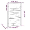thumbnail image 4 of vidaXL Portail de Jardin 39.4"x59.1 Pouces Acier Inoxydable, 4 of 6