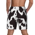 thumbnail image 2 of Lsque Mens Swim Trunks Cow Skin 2 Pattern - Bathing Suit Compression Liner - Beach Swim Shorts Swimwear - (S-3XL) - Stretch Quick Dry -Small, 2 of 9