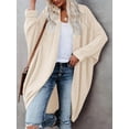 thumbnail image 2 of Sherrylily Women Cardigan Long Batwing Sleeve Open Front Knit Sweater Chunky Waffle Coat, 2 of 5