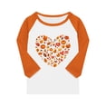 thumbnail image 4 of Abcomgle Halloween Shirts for Girls Size 7/8 Spooky Love Heart Graphic Tshirts for Kids Crewneck 3/4 Raglan Sleeve Tshirts for Girls Fall Funny Cute Top for Girls,12-13 Years, 4 of 4