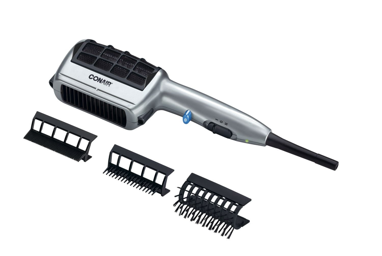 Hype Hair by Conair 1875W Ionic Dual Voltage Hatchet Dryer with Detangling, Styling and Thermal Brush