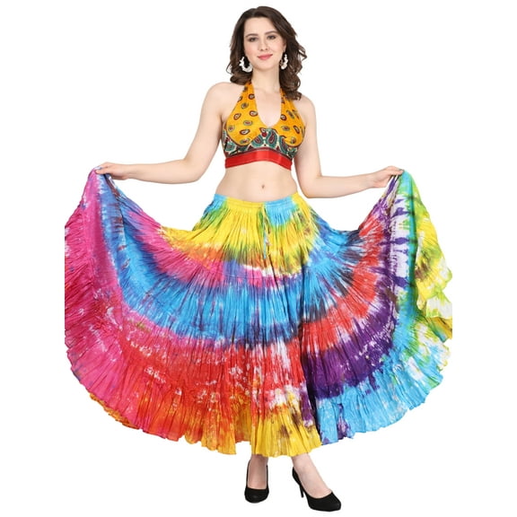 Wevez Women's American 25 Yard Cotton Skirt (Mctd)