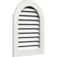 thumbnail image 2 of 24"W x 30"H Round Top Gable Vent (29"W x 35"H Frame Size): Functional, PVC Gable Vent w/ 1" x 4" Flat Trim Frame, 2 of 14