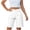 RYE1-White, variant on Brqkzdu Women's Cargo Shorts Mid Rise Knee Length Bermuda Shorts Summer Shorts Loose Comfy Casual Shorts with Pockets