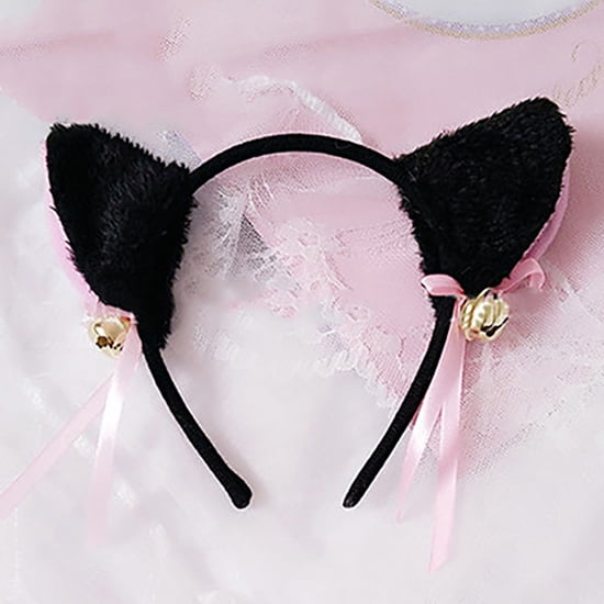 Halloween Boo Kitty Ears with SpiderBat bows n bells