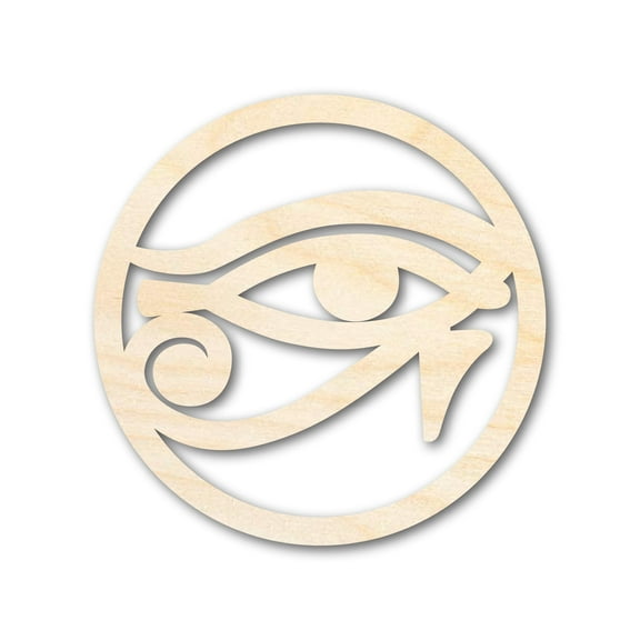 Unfinished Wood Eye of Ra Shape 3" / 1/8"