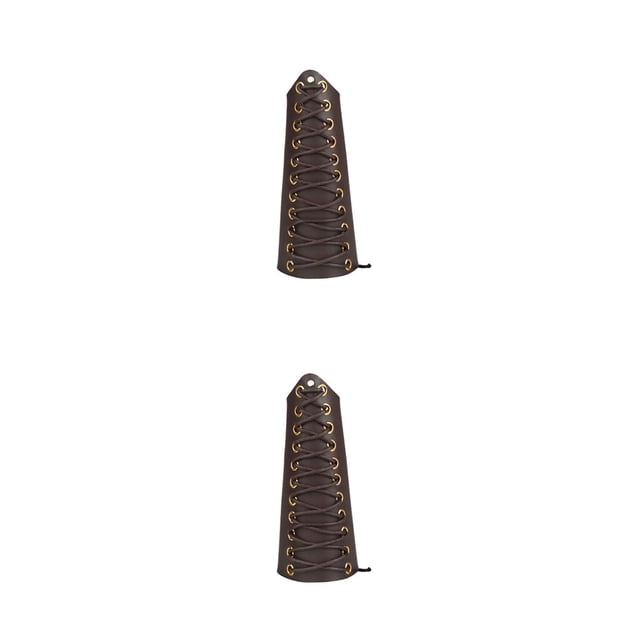 Eigraketly Accesorio de tiro con arco, protector de brazo resistente a los arañazos, accesorios de compuesto en paquetes de bolsas para marrón 2piezas