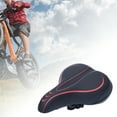 thumbnail image 2 of EeaseCA Coussin d'Absorption Épaissi pour Selle 1 Pce Siège Confortable (Noir Rouge), 2 of 7