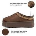 thumbnail image 2 of Alpine Swiss Emily Womens Platform Slippers Fluffy Warm Slip On Short Ankle Boot, 2 of 7