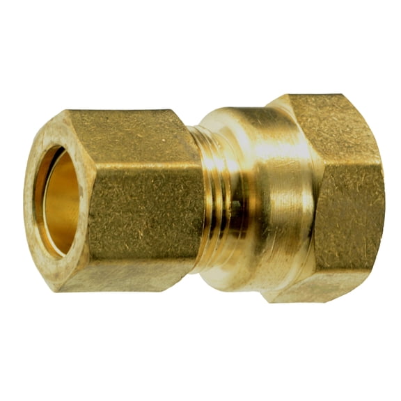 1/2" OD x 1/2FIP Brass Compression Pipe Connectors (2 pcs.)