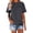 Dark Gray, variant on Womens Shirts Short Sleeve Kelon Womens Blouses Short Sleeve Shirts Cowl Neck 2026 Casual Summer Tshirt Outfits Trendy Clothes, XL