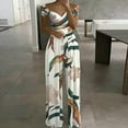 thumbnail image 2 of Edvintorg Women Jumpsuits Dressy Casual Sexy Off Shoulder Hollow Printed Style Leisure High Waist Wide Leg Romper Jumpsuit Elegant Jumpsuits for Women, 2 of 6