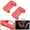 Red, variant on PIT66 2Pcs Car Safety Seat Belt Buckle Clip Protector Trim Silicone Cover Universal Red