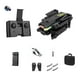 thumbnail image 1 of Vogacara Dron de fotografía aérea de 2,4G y 4 canales, cuadricóptero ajustable con un botón, para mantener la altitud, avión Juguetes Negro Tipo 3 Vogacara FN010365-08B, 1 of 6