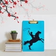 thumbnail image 5 of FMSHPON CowboyHorse Clipboard Hardboard Wood Nursing Clip Board and Pull for Standard A4 Letter 13x9 inches, 5 of 5