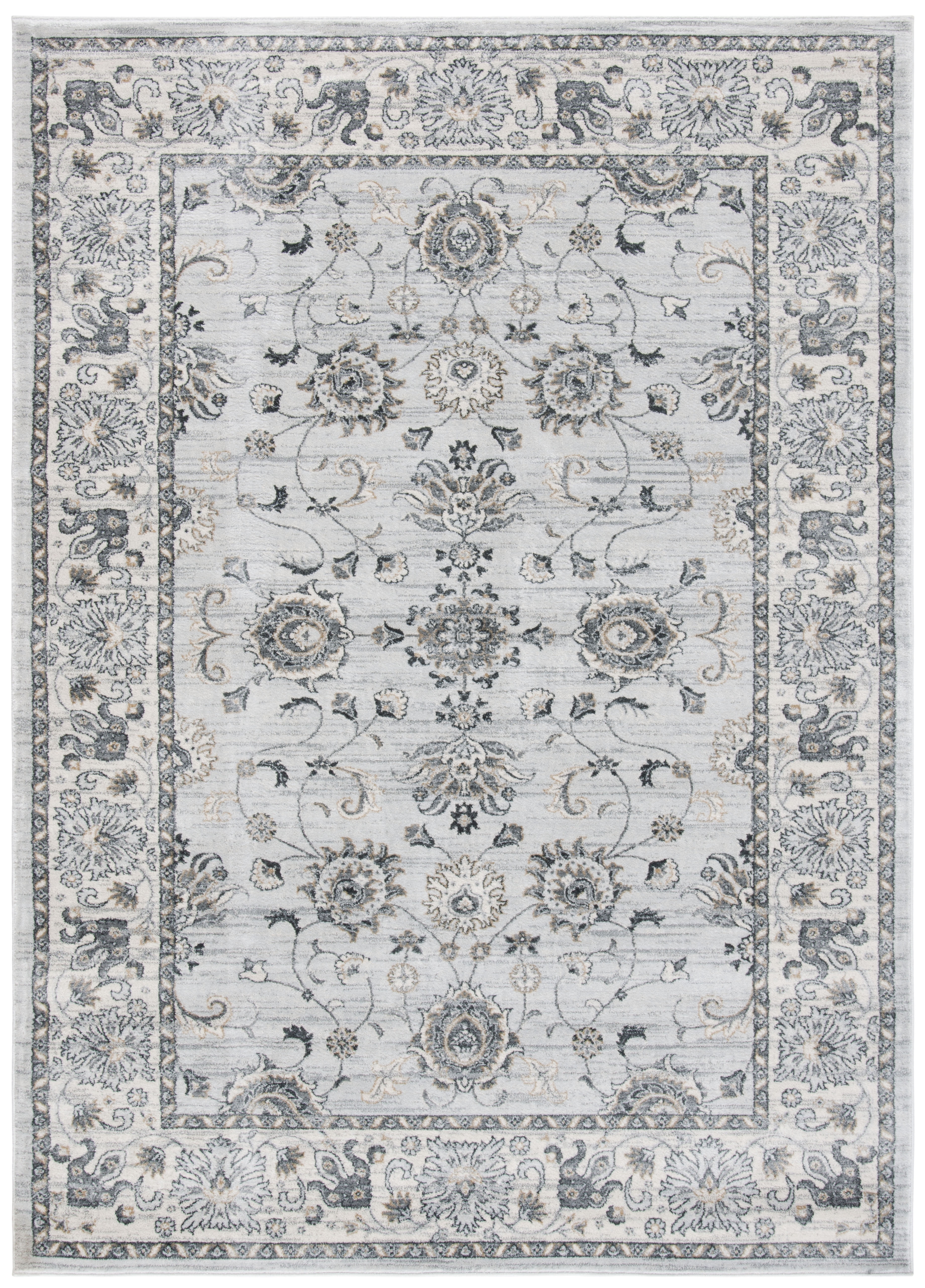 Safavieh Isabella Kiana Oriental Area Rug, Light Gray/Cream, 5'3" x 7'6"