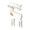 thumbnail image 2 of Christmas Reindeer Figurines, Chritmas Small White Deer Statues,Decorative Resting Lucky Wooden Deer Rustic Sculptures for Indoor Home Decor Mantle Cabinet Desktop Office, 2 of 6