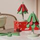 thumbnail image 5 of Posavasos de árbol de Navidad con 3 almohadillas resistentes al calor aislamiento de mesa de silicona, 5 of 10