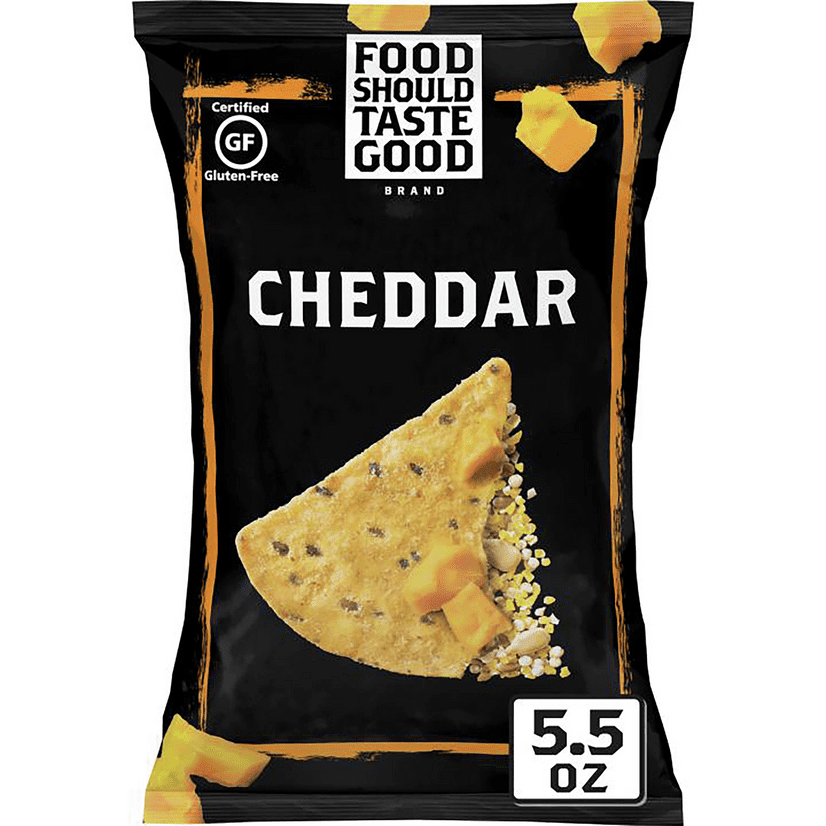 Food Should Taste Good, Gluten Free Cheddar Tortilla Chips, 5.5 oz