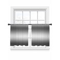 thumbnail image 7 of Black Grey Ombre Sheer Curtains 45 Inch Length 2 Panels Set, Contemporary Abstract Gradient Voile Window Treatment Rod Pocket Small Kitchen Curtains Drapes for Bedroom 52"x45"x2, 7 of 7