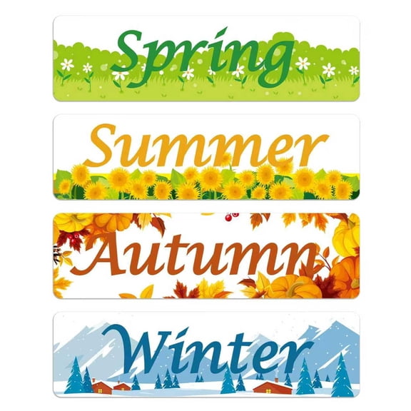 Seasonal Refrigerator Magnets 4 Count