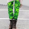 thumbnail image 4 of Levmjia Women Yoga Pants St Patricks Day Printed Fashion High Waist Workout Tight Leggings Soft Stretchy Polyester Gym Running Fitness And Casual Wear, 4 of 7