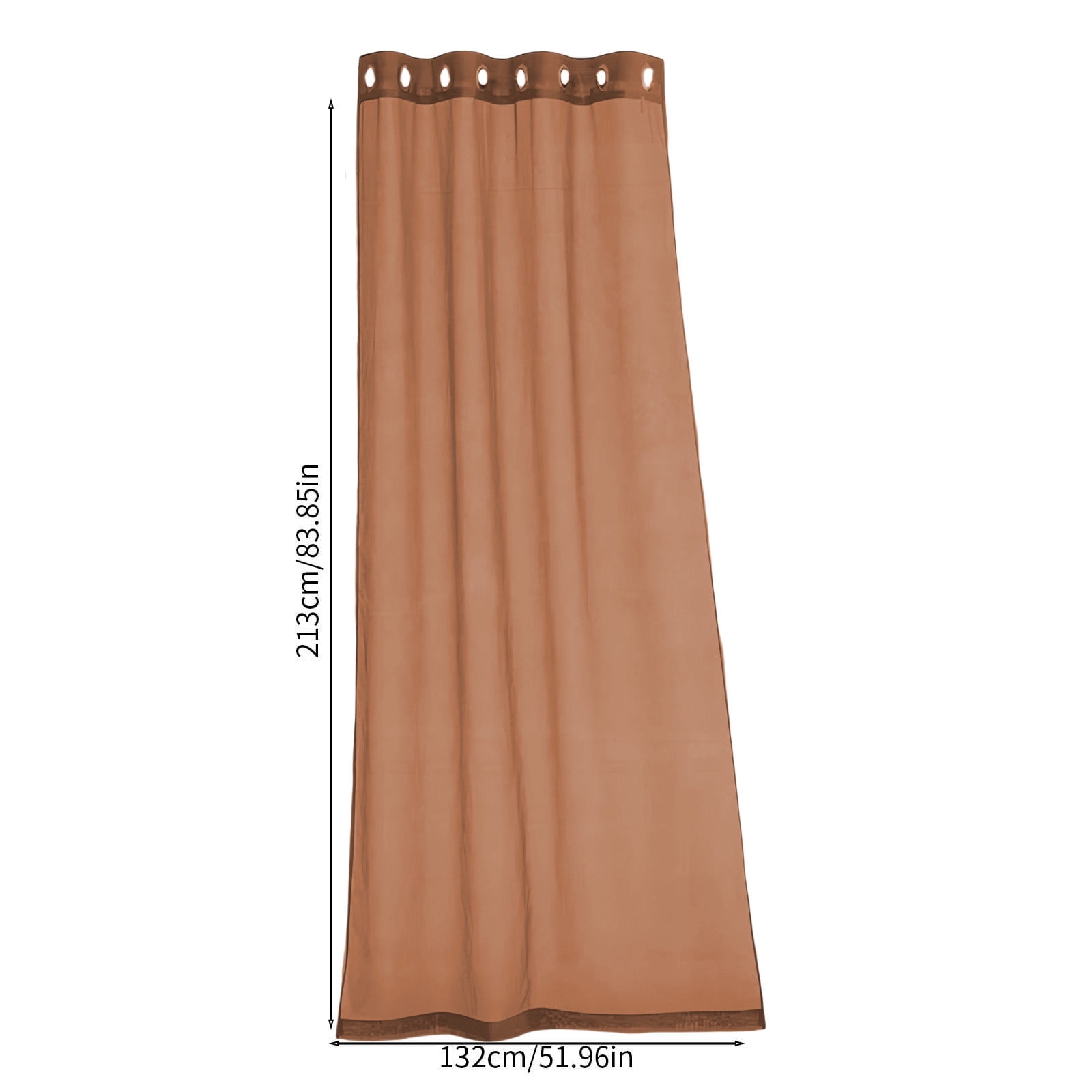 Bxaolu Waterproof Outdoor Curtains for Patio, Light Filtering Opacity Weatherproof Grommet Outside Curtains for Porch, Pergola, Cabana, 2 Panels, 52W x 84L inch, Coffee