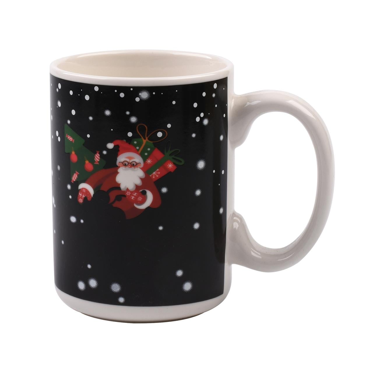 Holiday Time 15 oz Ceramic Heat Active Change Mug -  SANTA , 1 Piece