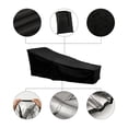 thumbnail image 3 of ODOMY Chaise Lounge Covers Waterproof Outdoor Garden Patio Furniture Sunbed Cover Polyester Anti-UV Dust-proof Black, 3 of 7