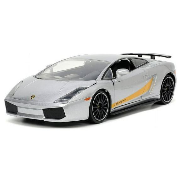 Lamborghini Gallardo Superleggera, Silver - Jada Toys 34027 - 1/24 scale Diecast Model Toy Car