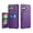 Purple, variant on Allytechgroup Slim Fit iPhone 16 Plus Case, Protective PU Leather Wallet Cover with Card Holder RFID Blocking Back Case Cover for Apple iPhone 16 Plus, Rosegold