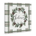 thumbnail image 3 of Stupell Industries Believe Wreath on Green Plaid Canvas Wall Art design by Elizabeth Tyndall, 17 x 17, 3 of 7
