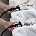 thumbnail image 4 of Stainless Steel Handheld Toilet Bidet Sprayer Set , Bidet Attachment Accessory Kit,Wall Mounted /Toilet Tank Mounted,Muslim Shower for Self Cleaning,Matte Black, 4 of 9