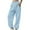 Light blue, variant on Baggy Pants Women, Audhol Women's Casual Pant Solid Color Sports and Leisure Pant Drawstring Wide Leg Pants and Drawstring Pocket Pants Womens Sweatpants Beige L