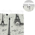 thumbnail image 5 of Vintvintage Eiffel Tower Shower Curtain Waterproof Fabric with 12 Hooks Bathroom Bath Curtain Set Polyester Fabric Machine Washable 60 x 72 Inch Home Decor, 5 of 6
