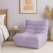 Modern Accent Chair for Living Room  Comfy Upholstered Armchair with High-Density Cushion & Plush Foam  Stylish Single Sofa Chair for Bedroom, Apartment, or Studio Seating - Teddy Pink