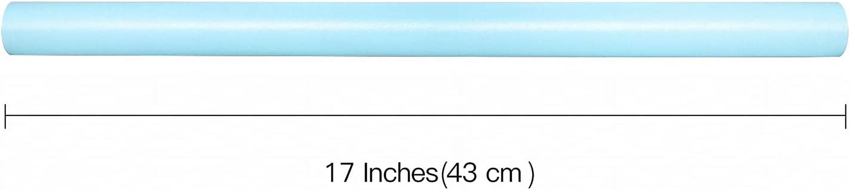 PrimeCook Shop Blue Matte Wrapping Paper - Solid Color Pearly - lustre Paper Perfect for Wedding, Birthday, Christmas, Baby Shower -17 Inches X 32.8 Feet