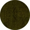 thumbnail image 1 of Ahgly Company Indoor Round Persian Yellow Bohemian Area Rugs, 3' Round, 1 of 4