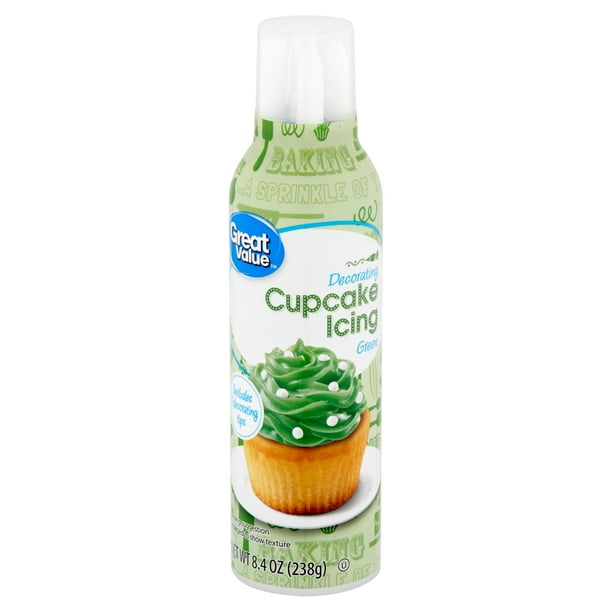 Great Value Green Decorating Cupcake Icing, 8.4 Oz
