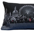 thumbnail image 3 of 35" Black and White London Nighttime Skyline Lumbar Decorative Pillow, 3 of 6