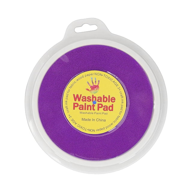 Coussin d'Encre Rond, Tampon d'Encre Lavable Bricolage Graffiti à Base d'Eau Peinture Scellée Conception de Couverture pour Scrapbook Vert, Rouge, Orange, Noir, Violet, Bleu Ciel